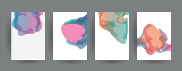 Fototapeta premium Abstract gradient vector background for business brochure cover design 