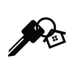 House key real estate icon design template