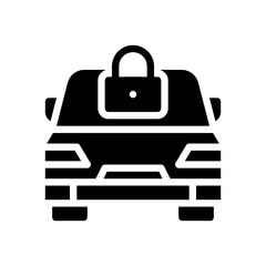 Obraz premium lock glyph icon