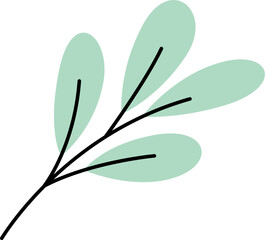 Obraz premium Branch With Leaves