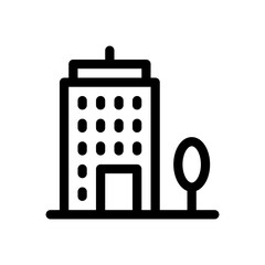 headquarters line icon