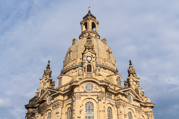 Fototapeta na wymiar Dresden Frauenkirche, Lutheran church in Dresden