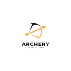 Archer Logo Design Vector Template Modern Design. Archery Logo. Vector Illustration,