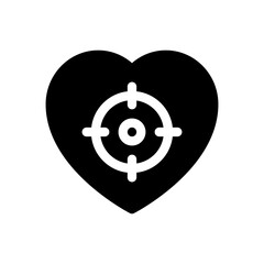 heart glyph icon