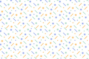 Abstract random shapes pop art background