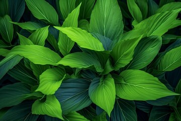 A plant with lots of large green leaves.