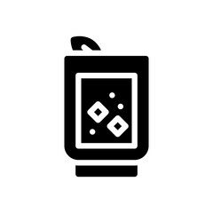 lemonade glyph icon