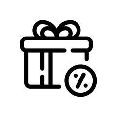 gift box line icon