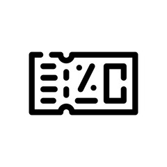 coupon line icon