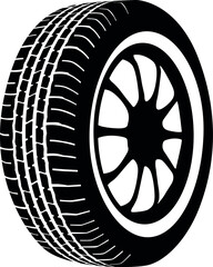 Tire SVG Cut File for Cricut and Silhouette, EPS ,Vector, PNG , JPEG, Zip Folder