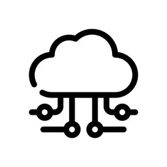 cloud line icon
