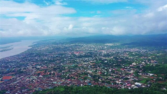Aerial view of lokoja, Kogi State, Nigeria, West Africa