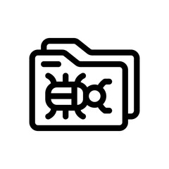 folder line icon