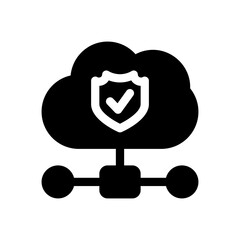 cloud glyph icon