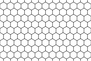 Seamless Geometric Hexagons Pattern with Honeycomb Structure.
