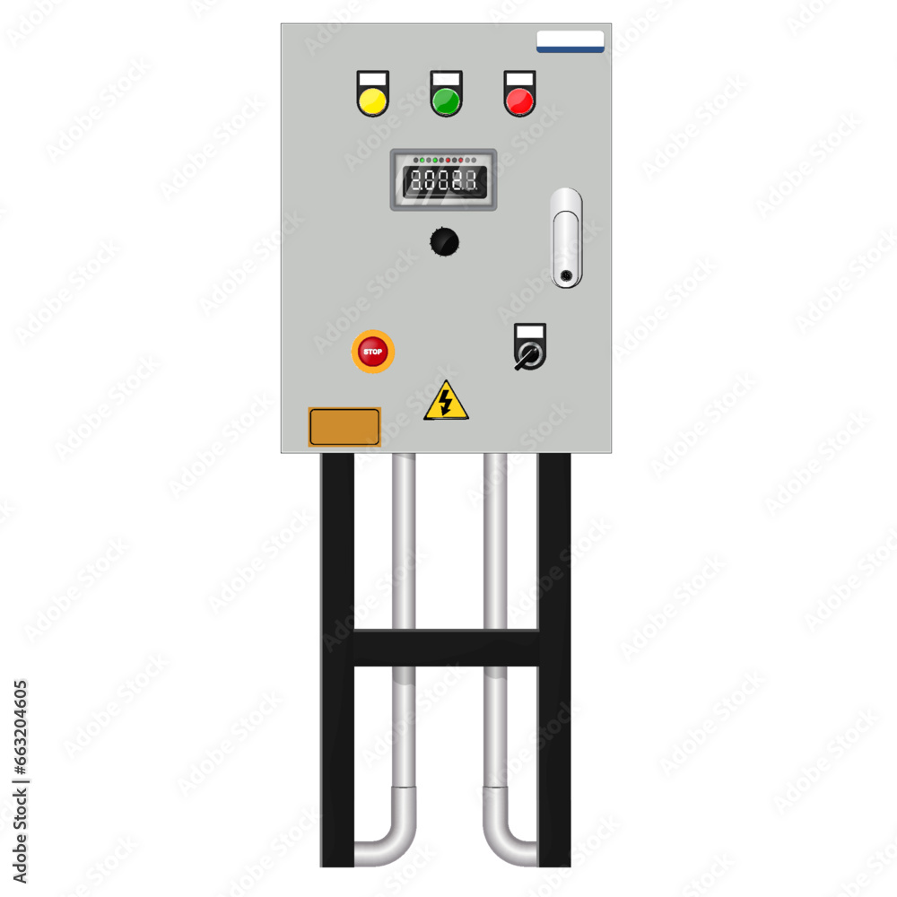 Poster control panel. production control panel and control of computer devices. touchpad.