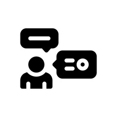 communications glyph icon