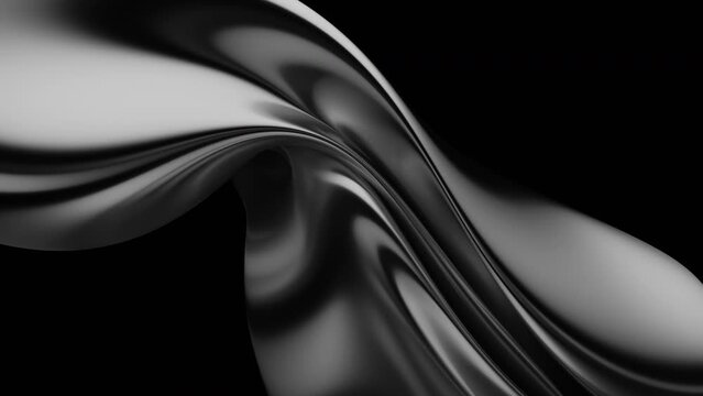 Abstract 3d design, reflected metal background, 4k seamless looped video