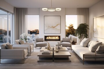 beautiful elegance home interior design concept living room in classic modern stylish decoration white beige bright material colour scheme house beauty interior background daylight cosy ambient