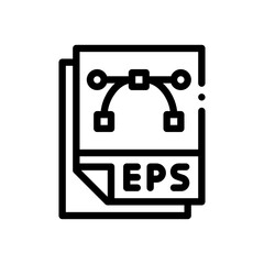 eps file format line icon