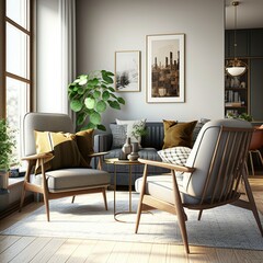 Interior of Modern Living Room