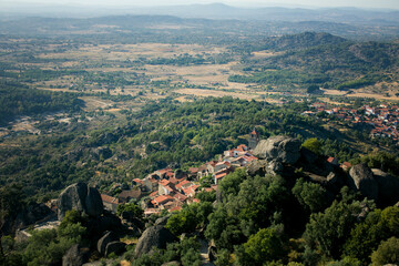 The valley of a medieval village in Monsanto, Portugal.