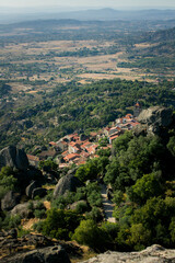 A medieval village among boulders in Monsanto, Portugal.