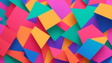 Colorful Abstract Background With Many Different Shapes