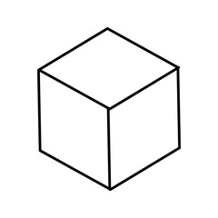 box icon on white background. illustratin vector box