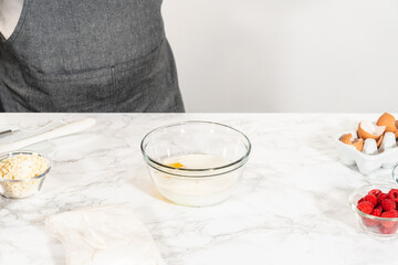 Whisking Delight - Bundt Cake Batter Preparation Begins