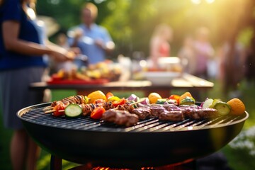 Sizzling BBQ Delights: Grilled Meat and Veggies