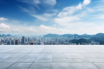 Fototapeta premium Urban Rooftop Retreat