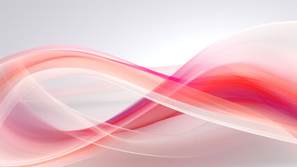 abstract background with smooth lines in pink and white colors, vector illustration