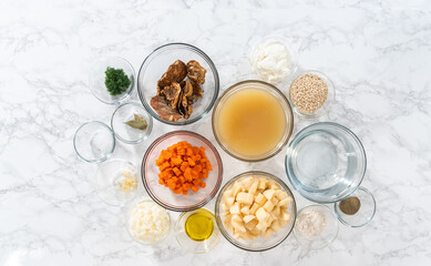 Creamy wild mushroom soup
