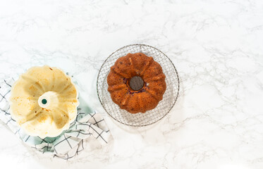 From Pan to Rack - Perfect Bundt Cake Presentation