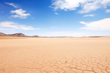 Fototapeta na wymiar a vast desert under the harsh midday sun