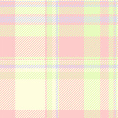 Pattern vector check of fabric tartan texture with a seamless plaid textile background.