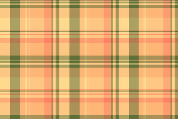Textile vector plaid of texture background seamless with a check pattern fabric tartan.
