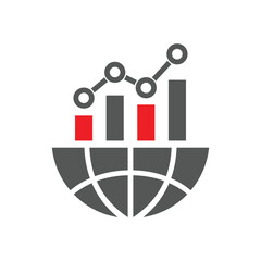 Benchmark measure icon. Dashboard rating vector illustration on isolated background. Progress service business concept. Editable Stroke. EPS 10 - obrazy, fototapety, plakaty
