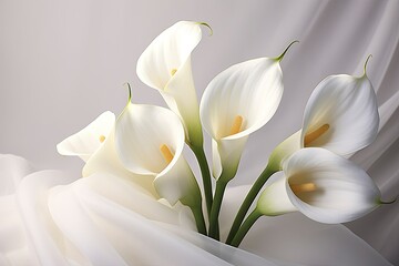 Fototapeta na wymiar White wedding nature lily beauty blossom plant flower flora calla.