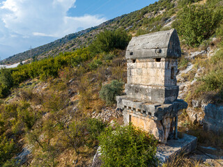Fototapeta na wymiar Limyra is a historical ancient city located in the Finike district of Antalya, Turkey.