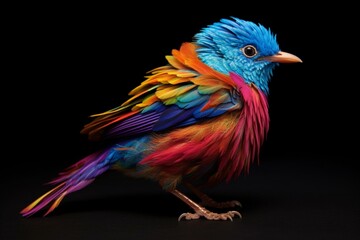 A colorful bird. Generative AI