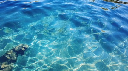 Fototapeta na wymiar Texture of water transparent surface background.