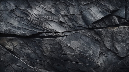 Dark wall stone Background - Black Granite texture - Ai