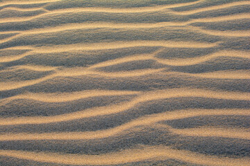Close-up of ripples in the sand