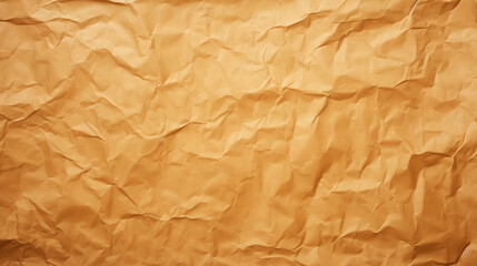 Obraz premium Brown crumpled recycle paper texture background. Craft beige paper backdrop. Generative AI