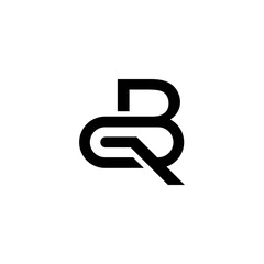 The vector is a monogram of the letter B, R and G. - obrazy, fototapety, plakaty