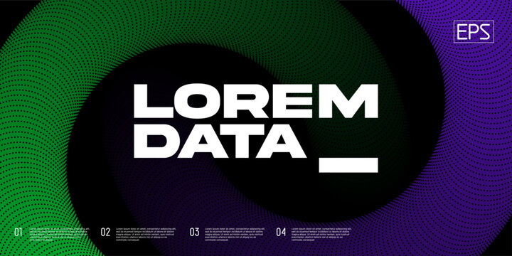 Abstract backgorund with dotten wavy shape. Vector background.
