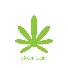 Logos of green leaf ecology nature element vector