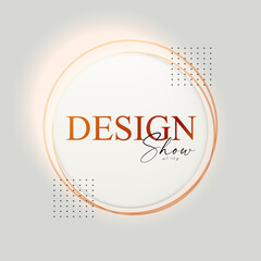 3D realistic product display design template. White scene with podium. Cirfle banner. Elegant vector platform. Stage for showcase.